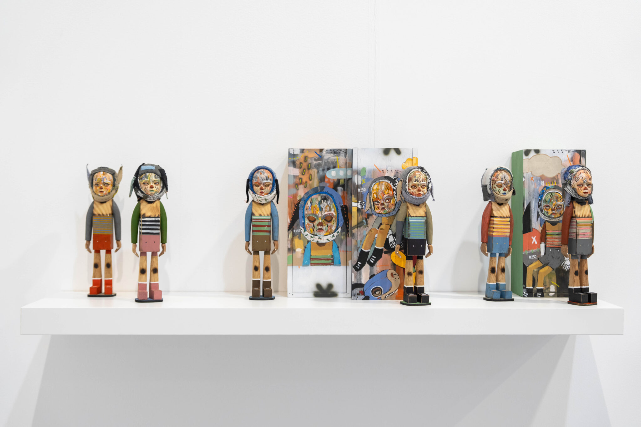 Reen Barrera sculptures by Vinyl on Vinyl Gallery at Art Central, 2025