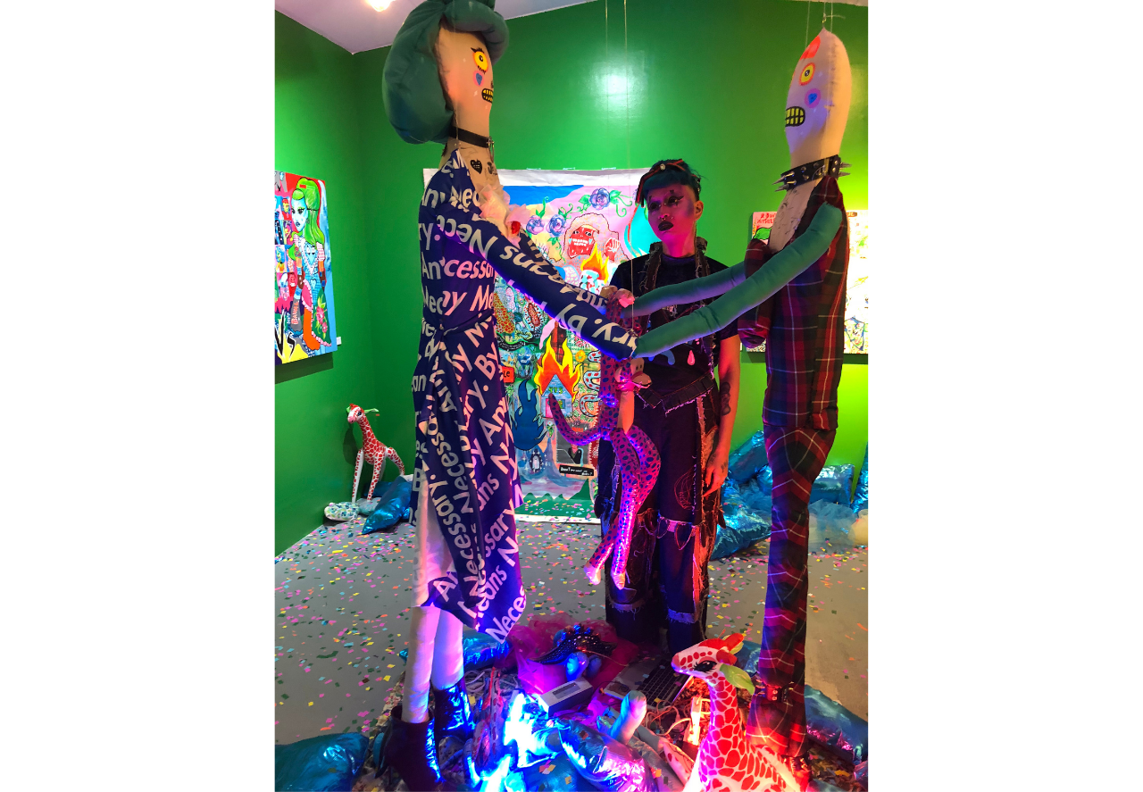 Jellyfish Kisses "Zodiac Disco" exhibition at Vinyl on Vinyl Gallery, 2018